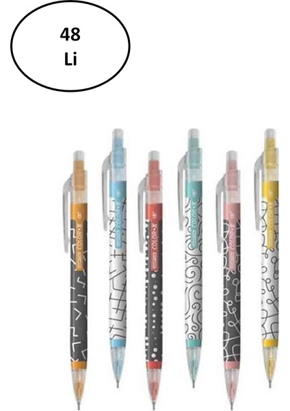 Versatil Kalem 0.7 mm Color-X ( 48 Li Stand ) 6 Desen