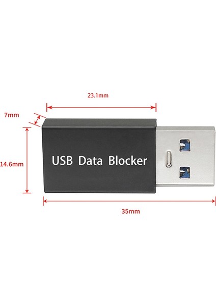 10 Adet USB Engelleyiciler Veri Sync Engelleyiciler Veri Senkronizasyonunu Engellemek Için Kriko Adaptörlerine Karşı USB Konektörü (Yurt Dışından)