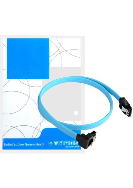 5 Adet 18 Inç Sata 3.0 Kablo Sata3 Iıı 6 Gb/s Sağ Açı 90 Derece HDD Sabit Disk Için (Yurt Dışından)