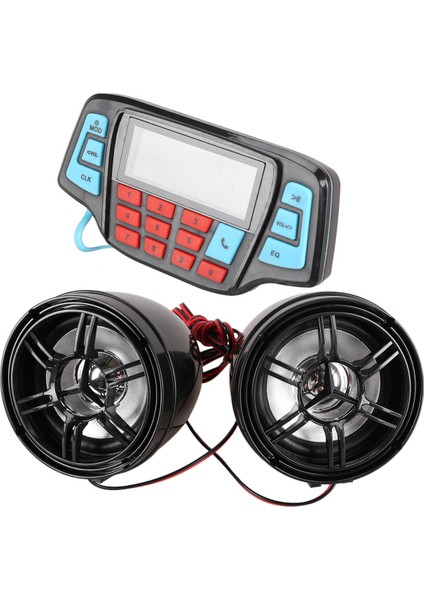 Motosiklet Mp3 Müzik Çalar Ses Eller Serbest Bluetooth Stereo Hoparlör Fm Radyo Su Geçirmez Ses Sistemi (Yurt Dışından)