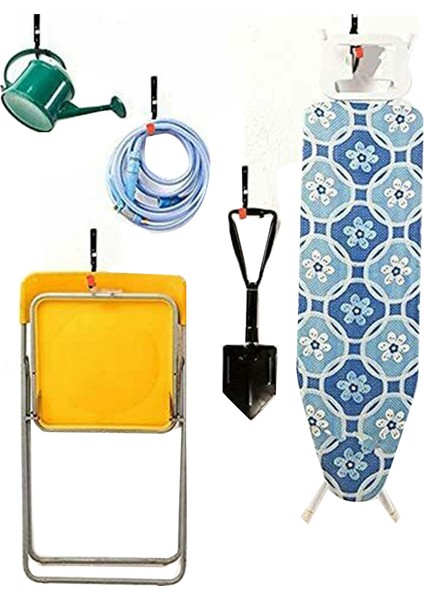 6'lı Paket Ağır Hizmet Garaj Depolama J Yardımcı Kancalar (Yurt Dışından) indirimleri