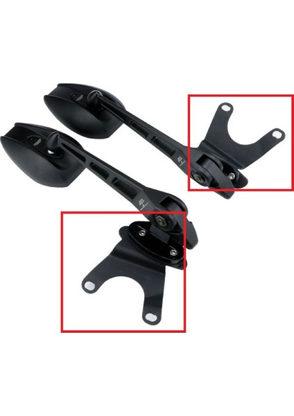 Motosiklet Dikiz Dikiz Aynaları Cam Arka Yan Ayna Tutucu Braketi Xmax X-Max 300 XMAX300 2023 (Yurt Dışından)