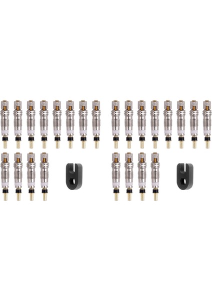 24PCS Presta Valf Br Çekirdek Aracı Lastik Servis Parçaları Lastik Hava Valfi (Yurt Dışından)