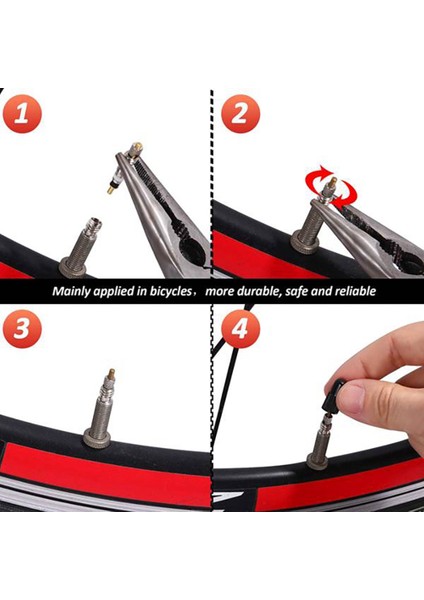 24PCS Presta Valf Br Çekirdek Aracı Lastik Servis Parçaları Lastik Hava Valfi (Yurt Dışından)