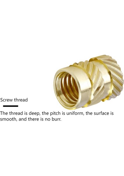 Voron 0/0.1/2.4 Vb 3D Yazıcılar Için 100 Adet Ekleme Somunları (M3X4X4.5MM) (Yurt Dışından)