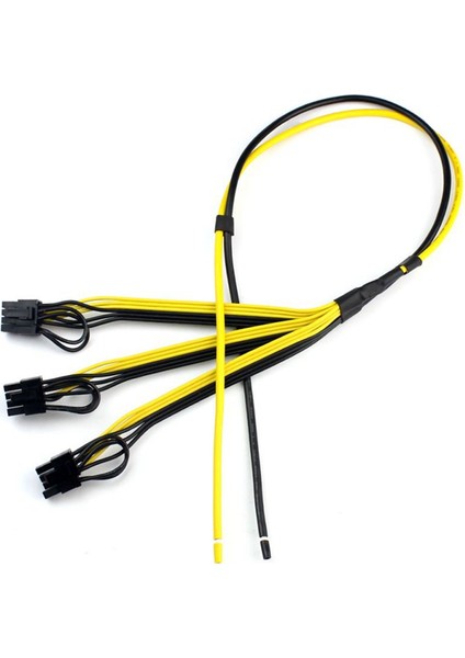 10 Adet 1 Ila 3 Güç Kaynağı Kablosu 8p(6+2p) Adaptör Kablosu Grafik Kartı (Yurt Dışından)