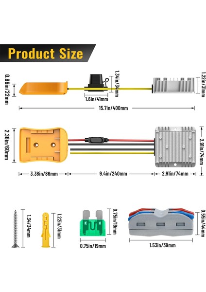 20V Için 20V - 12V Dönüştürücü (Yurt Dışından) fırsatları