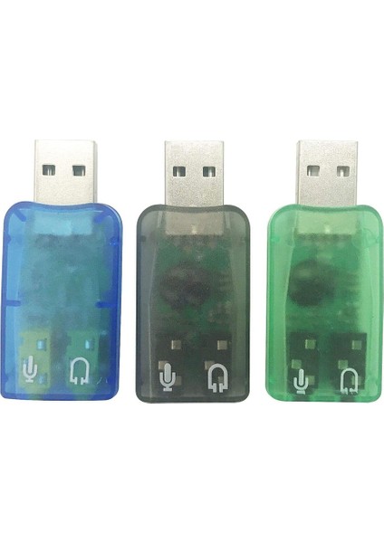 USB Ses Adaptörü, 3,5mm Kulaklık ve Mikrofon Jakları Windows Için Harici Stereo Ses Kartı Tak ve Çalıştır,,pc, (Yurt Dışından)