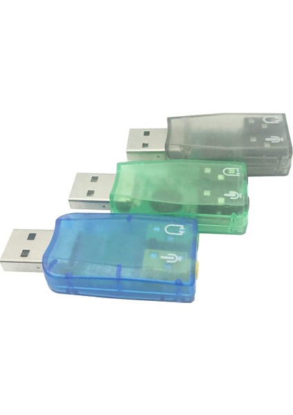 USB Ses Adaptörü, 3,5mm Kulaklık ve Mikrofon Jakları Windows Için Harici Stereo Ses Kartı Tak ve Çalıştır,,pc, (Yurt Dışından)