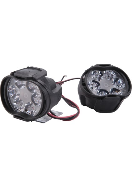 2 Adet 6 LED 10W 1000LM Evrensel Scooter Atv Sis Spot Işığı 6000K Beyaz (Yurt Dışından)