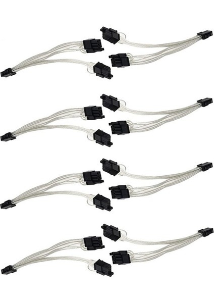 8 Adet 6 Pin - Çift 8 Pin (6+2) / 6pin - Çift 8pin Pcie Kablosu Grafik Kartı Için Gpu Ayırıcı Pcıe 6pin - Çift 8pin (Yurt Dışından)