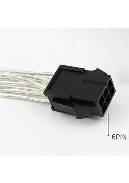 8 Adet 6 Pin - Çift 8 Pin (6+2) / 6pin - Çift 8pin Pcie Kablosu Grafik Kartı Için Gpu Ayırıcı Pcıe 6pin - Çift 8pin (Yurt Dışından)