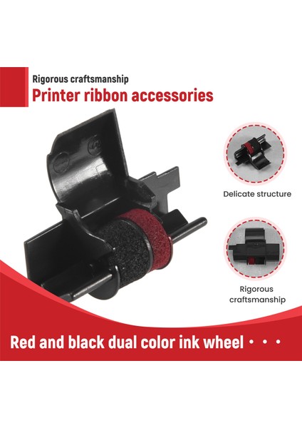 IR-40T (5 Paket)Hesap Makinesi Yazıcı Şeritleri Mürekkep Rulosu - Siyah ve Kırmızı (Yurt Dışından)