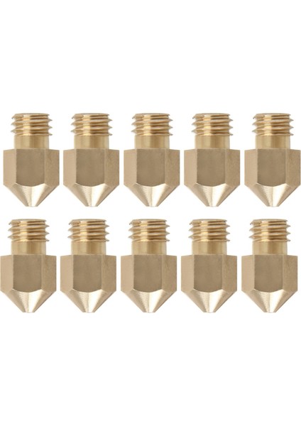 Mk8 0,4 mm Exuder Br Nozul, 1,75 mm Sarf Malzemeleri Için (10 Paket) (Yurt Dışından)
