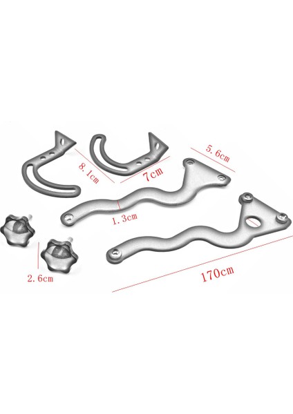R1200GS Macera Ön Cam Destek Tutucu Ön Cam Güçlendirme Braketi Kitleri - R1250GS R1200GS Lc/adv 2014-2019 (Yurt Dışından)
