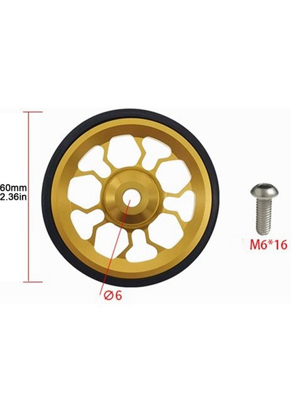 Alüminyum Alaşımlı Easywheel Için Katlanır Bisiklet Kolay Tekerlek, Siyah (Yurt Dışından)