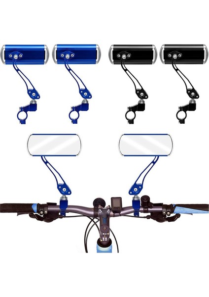 Bisiklet Aynaları 4'lü Paket Dönebilen Gidon Dikiz Aynası (Yurt Dışından)