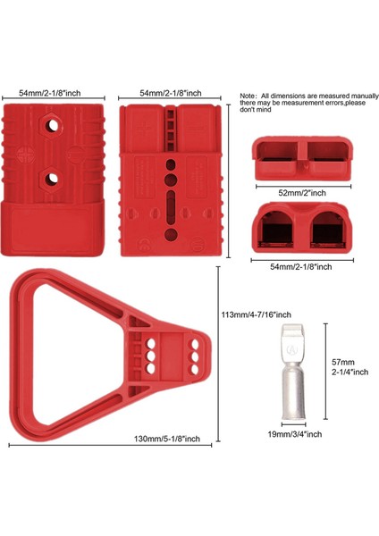 Anderson Konektörü Için 2 Adet 175A 1/0 Awg Pil Güç Konektörü (Yurt Dışından)