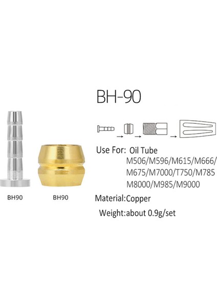 Fren Yağı Hortumu Için Bisiklet Zeytin Kafa Disk Fren BH90 (Yurt Dışından)