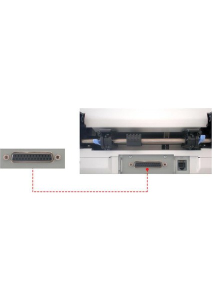 2x 25 Pin DB25 Paralel Erkek - Dişi Yazıcı DB25 Kablosu 1.5m (Yurt Dışından)