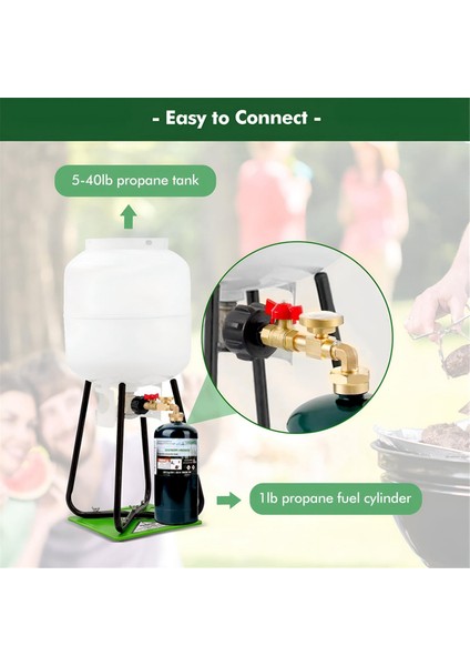 Qcc1 Propan Dolum Dirsek Adaptörü, 90°, Açma-Kapama Kontrol Valfli (Yurt Dışından)