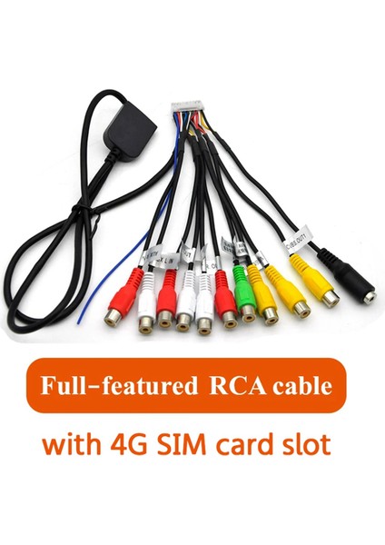 Araba Stereo Radyo Rca Çıkış Kablosu Tel Aux-In Adaptörü Subwoofer (Yurt Dışından)