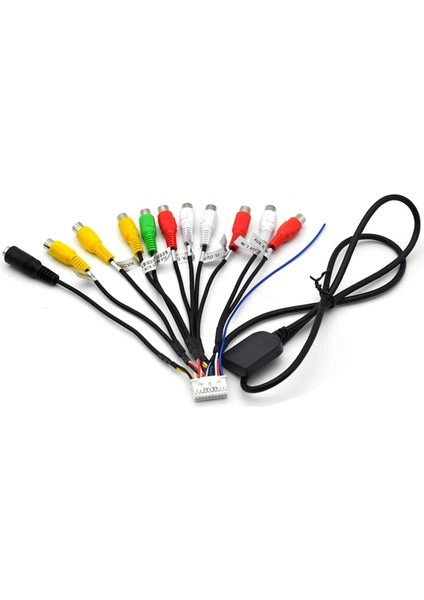 Araba Stereo Radyo Rca Çıkış Kablosu Tel Aux-In Adaptörü Subwoofer (Yurt Dışından)