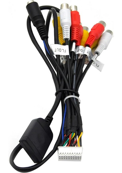 Araba Stereo Radyo Rca Çıkış Kablosu Tel Aux-In Adaptörü Subwoofer (Yurt Dışından)