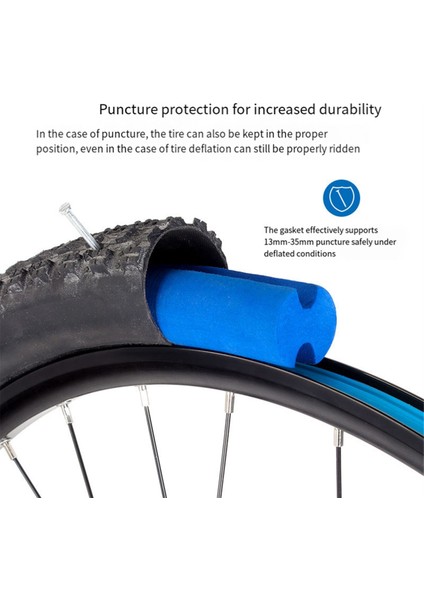 Bisiklet Tubeless Lastik Ekleme Bisiklet Lastiği Hava Jant Astar Tüp Koruyucu (Yurt Dışından)