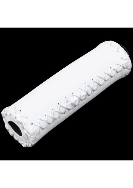 2x Deri Bisiklet Sapları Sapları Gidon Kapak Beyaz (Yurt Dışından)