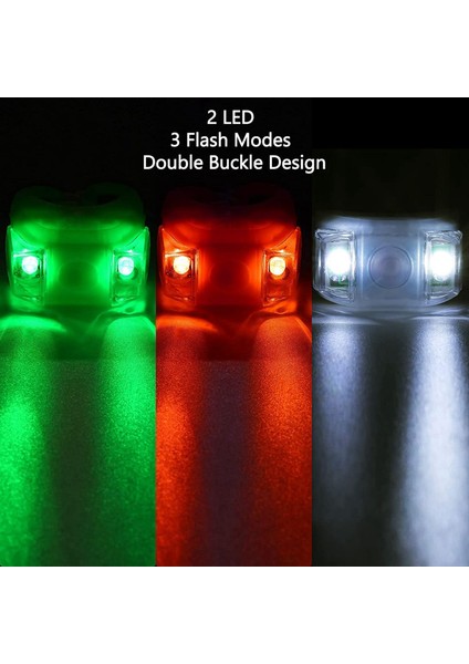 Tekne Yat Bisikleti Koşu Balıkçılığı Için 4 x LED Işık (Kırmızı, Yeşil, Beyaz) (Yurt Dışından) indirimleri