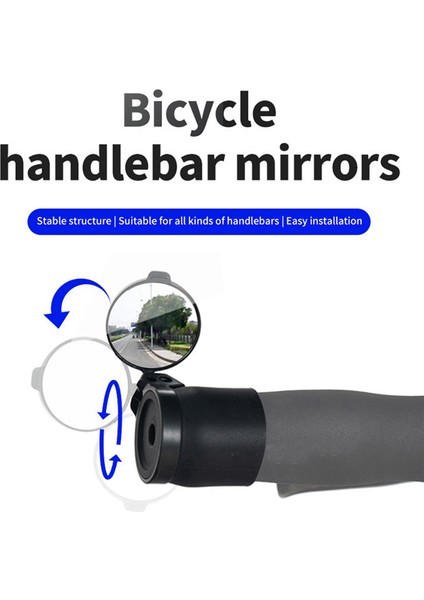 Bisiklet Gidon Reflektör Aynası Dönebilen Ayarlanabilir, 28 - 32MM (Yurt Dışından)