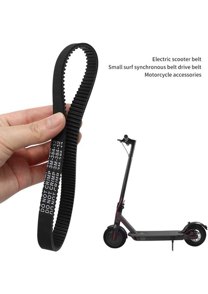 3 Adet -384-12 Elektrikli Bisiklet E-Bisiklet Scooter Motosiklet Için Tahrik Kayışı (Yurt Dışından)