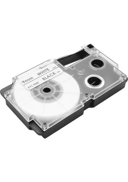 12'li Paket 9mm Beyaz Üzerine Siyah Etiket Bandı -120,-60,-100,KL750B (Yurt Dışından) fiyatları
