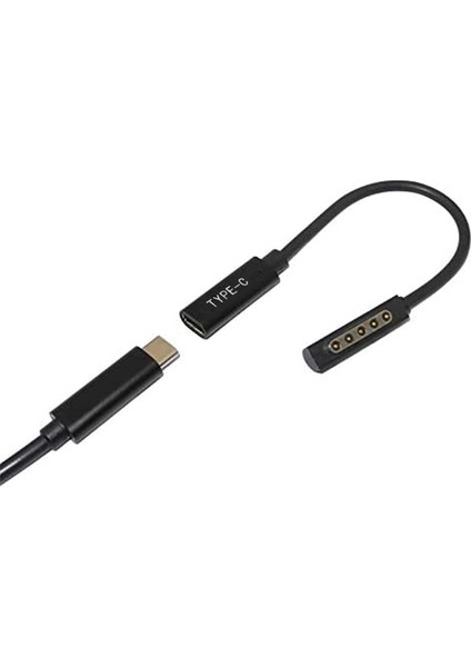 Microsof Surface Pro 1/2 Tablet Için C Tipi Pd Şarj Kablosu Şarj Cihazı (Yurt Dışından)