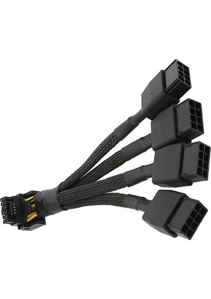 2 Adet 4x8 Pin Pcı-E - Gpu RTX4090 RTX4080 Için 16 Pinli Grafik Kablosu (Yurt Dışından)