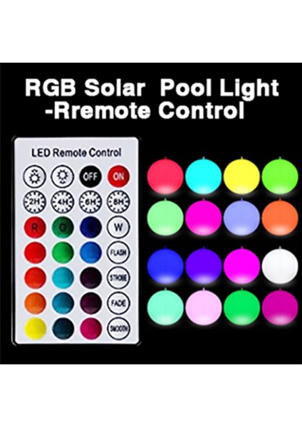 Yüzen Havuz Işıkları Rgb Kısılabilir Güneş Kuğu Havuz Işıkları Şişme (Yurt Dışından)