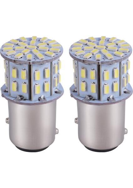2 Adet 6000K Beyaz 1157 50SMD Kuyruk Fren LED Ampul BAY15D 12V (Yurt Dışından)