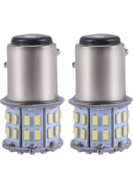 2 Adet 6000K Beyaz 1157 50SMD Kuyruk Fren LED Ampul BAY15D 12V (Yurt Dışından)