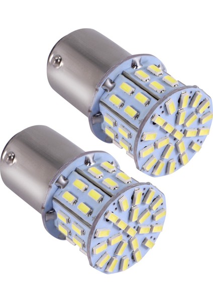 2 Adet 6000K Beyaz 1157 50SMD Kuyruk Fren LED Ampul BAY15D 12V (Yurt Dışından)