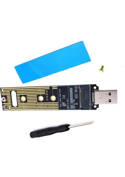 Nvme USB Adaptörü M.2 Nvme Ssd'den USB 3.1 Adaptörüne 10 Gbps Usb3.1 Gen 2 (Yurt Dışından)