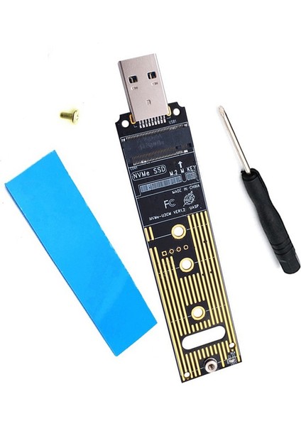 Nvme USB Adaptörü M.2 Nvme Ssd'den USB 3.1 Adaptörüne 10 Gbps Usb3.1 Gen 2 (Yurt Dışından)