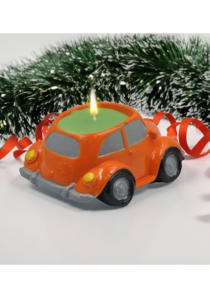 Yılbaşı Hediyesi Bk Gift Kişiye Özel Plakalı Dekoratif Nostaljik Vosvos Mum, Yeni Yıl Hediyeleri, Arkadaşa Hediye, Kokulu Mum, Ev Hediyesi