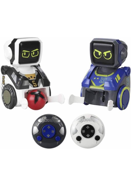 Robot Kickabot Ikili Set - Mavi ve Beyaz