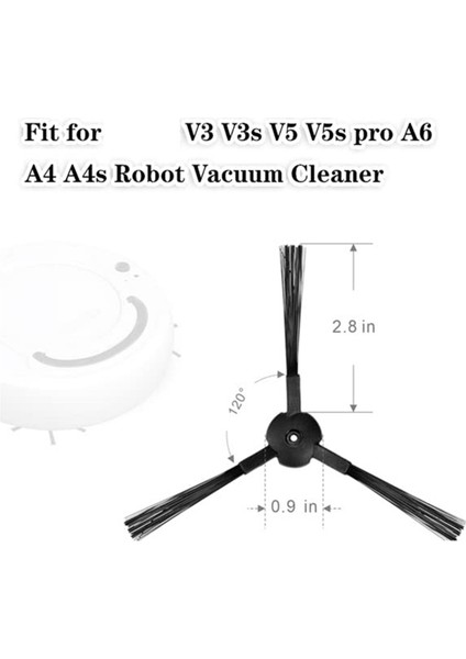 V3 V3S A4 A4S Için 20 Pcs Süpürme Yan Fırçasının Değiştirilmesi (Yurt Dışından) fiyatları