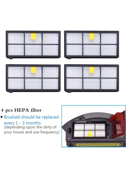 Irobot Roomba Parça Kiti Serisi 800 860 865- Fırçalar ve Filtre ile Uyumlu (Yurt Dışından) fırsatları