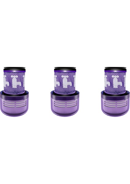 V12 Detect Slim Absolute Clean Için 3 Adet Yıkanabilir Hepa Filtre (Yurt Dışından)