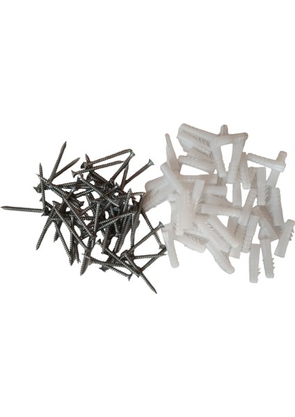 Sunta Vidası 4.0X40 50 Adet+ 8mm Plastik Dübel 50 Adet