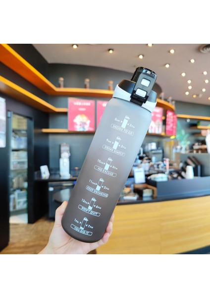 Degrade Renkli Plastik Buzlu Su Şişesi 1000ML (Yurt Dışından)