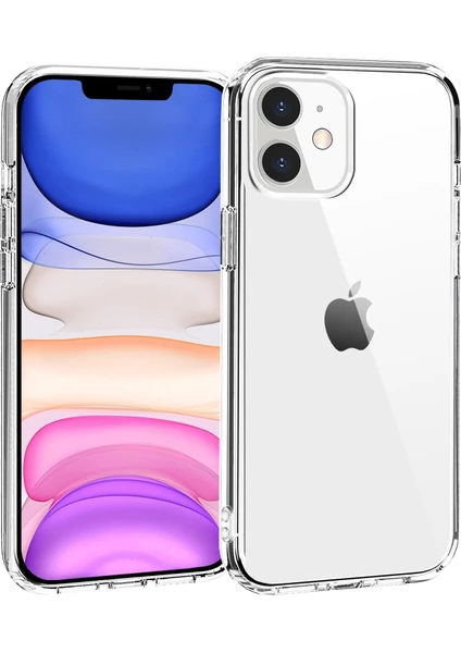 Apple Iphone 11 Kılıf Space Kapak Darbe Emici Kamera Korumasız Şeffaf Silikon Kılıf